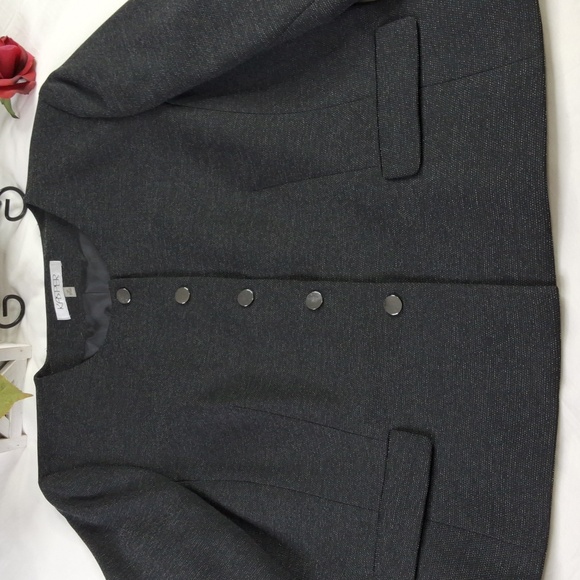 Black Kasper Blazer Elegant Wear Office Wear Career Wedding Business Casual - Picture 5 of 16